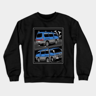 Jdm delica comic style 2 Crewneck Sweatshirt